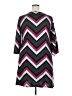 Tacera Chevron-herringbone Multi Color Gray Casual Dress Size 2X - photo 2