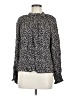 Gap 100% Rayon Animal Print Black Long Sleeve Blouse Size M - photo 1