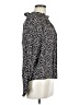 Gap 100% Rayon Animal Print Black Long Sleeve Blouse Size M - photo 4