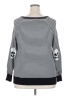 Torrid 100% Cotton Stripes Multi Color Black Pullover Sweater Size 2X Plus (2) - photo 2