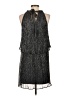 Ella Moss 100% Polyester Metallic Silver Cocktail Dress Size S - photo 2