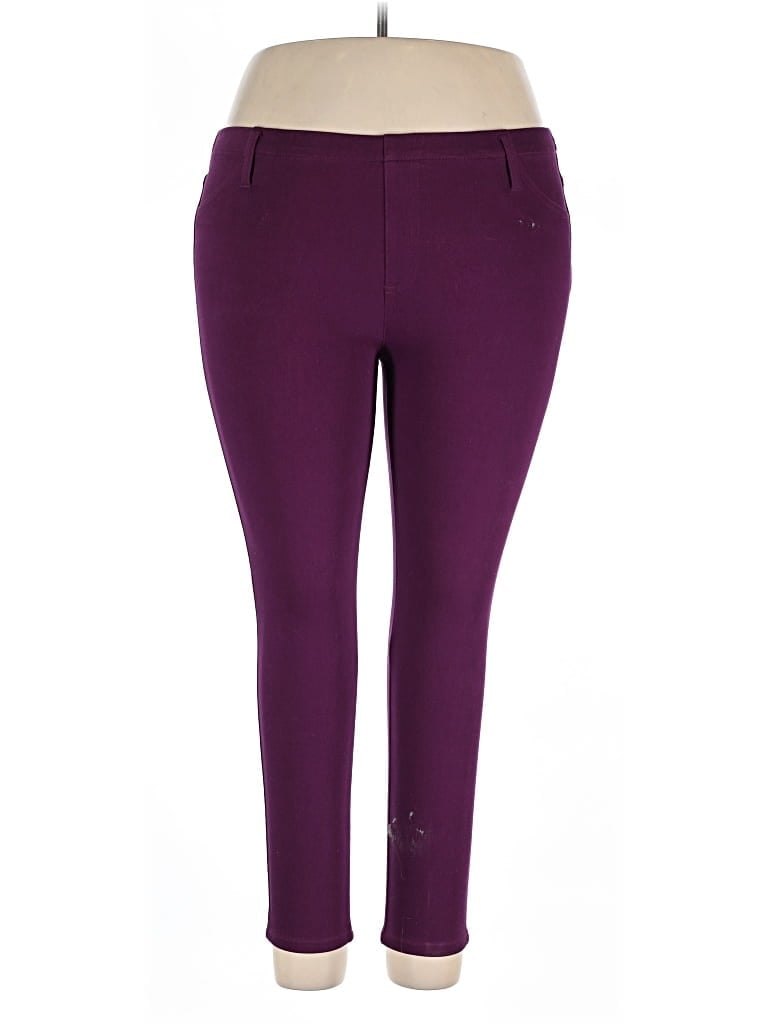 Pre-owned Faded Glory Dress Pants In Purple