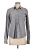 Steven Alan 100% Cotton Chevron-herringbone Gray Long Sleeve Button-Down Shirt Size L - photo 1