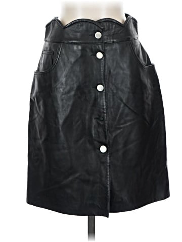Maje Leather Skirt (view 1)