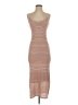 Intermix Stripes Brown Casual Dress Size S - photo 1