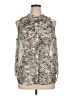Apt. 9 100% Polyester Animal Print Silver Sleeveless Blouse Size 0X - photo 1