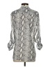 Kut from the Kloth 100% Polyester Animal Print Gray 3/4 Sleeve Blouse Size XS - photo 2