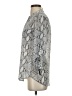 Kut from the Kloth 100% Polyester Animal Print Gray 3/4 Sleeve Blouse Size XS - photo 5