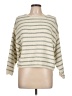 By Together Stripes Ivory Pullover Sweater Size L - photo 1
