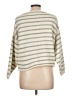 By Together Stripes Ivory Pullover Sweater Size L - photo 2