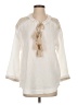 Calme Ivory 3/4 Sleeve Blouse Size S - photo 1