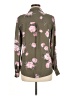 Candie's 100% Polyester Floral Green Long Sleeve Blouse Size M - photo 2