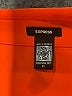 Express 100% Recycled Polyester Orange Short Sleeve Blouse Size XS - photo 7