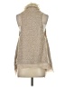 Double Zero 100% Polyester Ivory Tan Faux Fur Vest Size S - photo 2