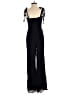 Reformation 100% Viscose Solid Black Jumpsuit Size 2 - photo 2