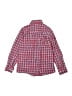 Bella Bliss 100% Cotton Checkered-gingham Red Long Sleeve Button-Down Shirt Size 6 - photo 2