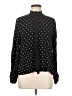 MNG Suit Polka Dots Black Long Sleeve Blouse Size 8 - photo 1