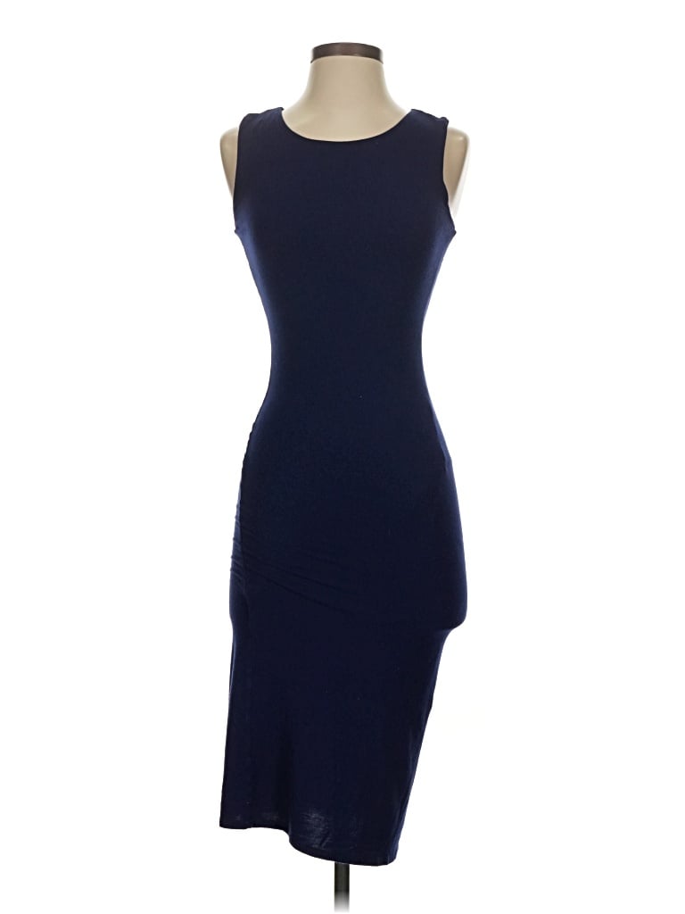 Pre-owned Velvet Torch Cocktail Dress In Blue