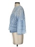 J.Crew Blue 3/4 Sleeve Blouse Size 4 - photo 5