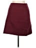 Unbranded 100% Polyester Solid Burgundy Casual Skirt Size M - photo 2