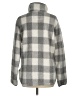 Cozy Sherpa 100% Polyester Checkered-gingham Gray Pullover Sweater Size M - photo 2