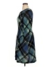 Connected Apparel Argyle Teal Casual Dress Size 14 - photo 5