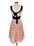 BB Dakota 100% Polyester Polka Dots Pink Cocktail Dress Size 6 - photo 2