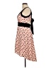 BB Dakota 100% Polyester Polka Dots Pink Cocktail Dress Size 6 - photo 5