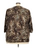 Lena Animal Print Brown 3/4 Sleeve Blouse Size 22 - photo 2