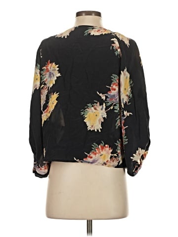 Lil 3/4 Sleeve Silk Top (view 2)