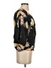 Lil 100% Silk Black 3/4 Sleeve Silk Top Size 4 - photo 4