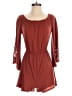 Lush 100% Rayon Burgundy Romper Size M - photo 1