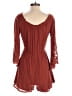 Lush 100% Rayon Burgundy Romper Size M - photo 2
