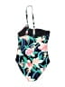 Robin K. Floral Black One Piece Swimsuit Size 8 - photo 2