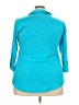 Cato Teal 3/4 Sleeve Button-Down Shirt Size 22 - 24 - photo 2