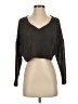 Sears 100% Polyester Metallic Black Pullover Sweater Size S - photo 1