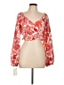Unbranded 100% Polyester Red Long Sleeve Blouse Size L - photo 1