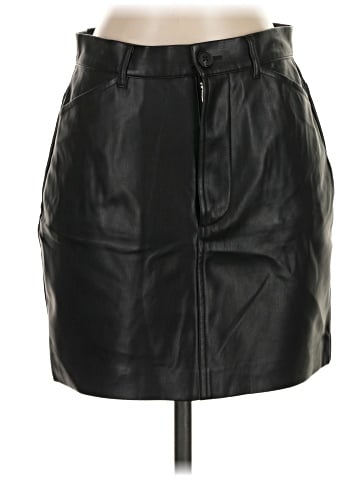 Susana Monaco Faux Leather Skirt (view 1)