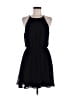 Lush 100% Polyester Solid Black Cocktail Dress Size M - photo 1