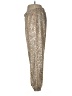Serra 100% Polyester Metallic Gold Casual Pants Size M - photo 5