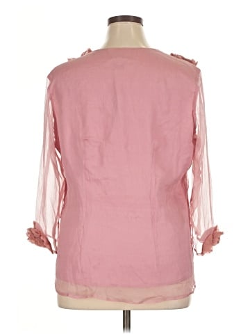 Carole Little 3/4 Sleeve Silk Top (view 2)