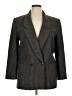 Giorgio Sant'Angelo 100% Wool Chevron-herringbone Gray Wool Blazer Size 12 - photo 1