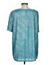 H&M 100% Polyester Teal Short Sleeve Top Size L - photo 2