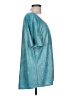 H&M 100% Polyester Teal Short Sleeve Top Size L - photo 4