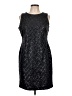 Tommy Hilfiger Tweed Black Cocktail Dress Size 12 (petite) - photo 1
