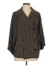 Ashley Stewart Chevron-herringbone Brown Coat Size 12 - photo 1