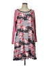 Assorted Brands Floral Gray Casual Dress Size L - photo 1
