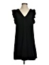 Express 100% Polyester Solid Black Casual Dress Size XS - photo 1