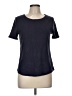 Talbots Outlet Solid Blue Short Sleeve T-Shirt Size M - photo 1