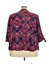 Catherines 100% Polyester Purple 3/4 Sleeve Blouse Size 3XWP - photo 2